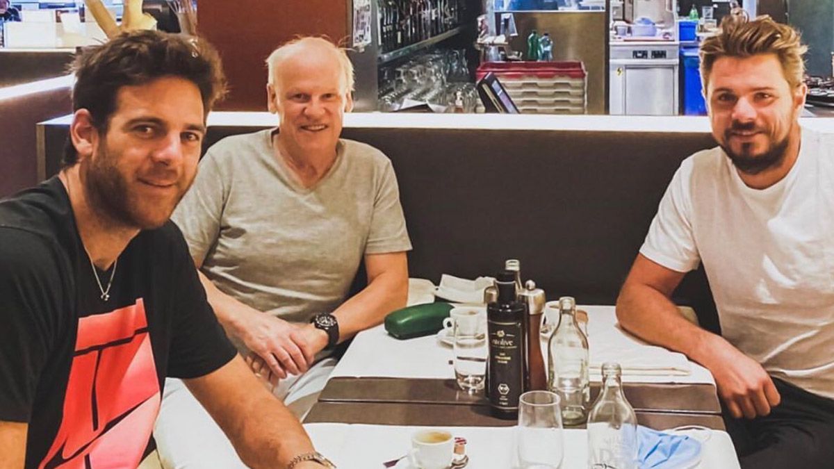 Del Potro tuvo una visita especial en Suiza