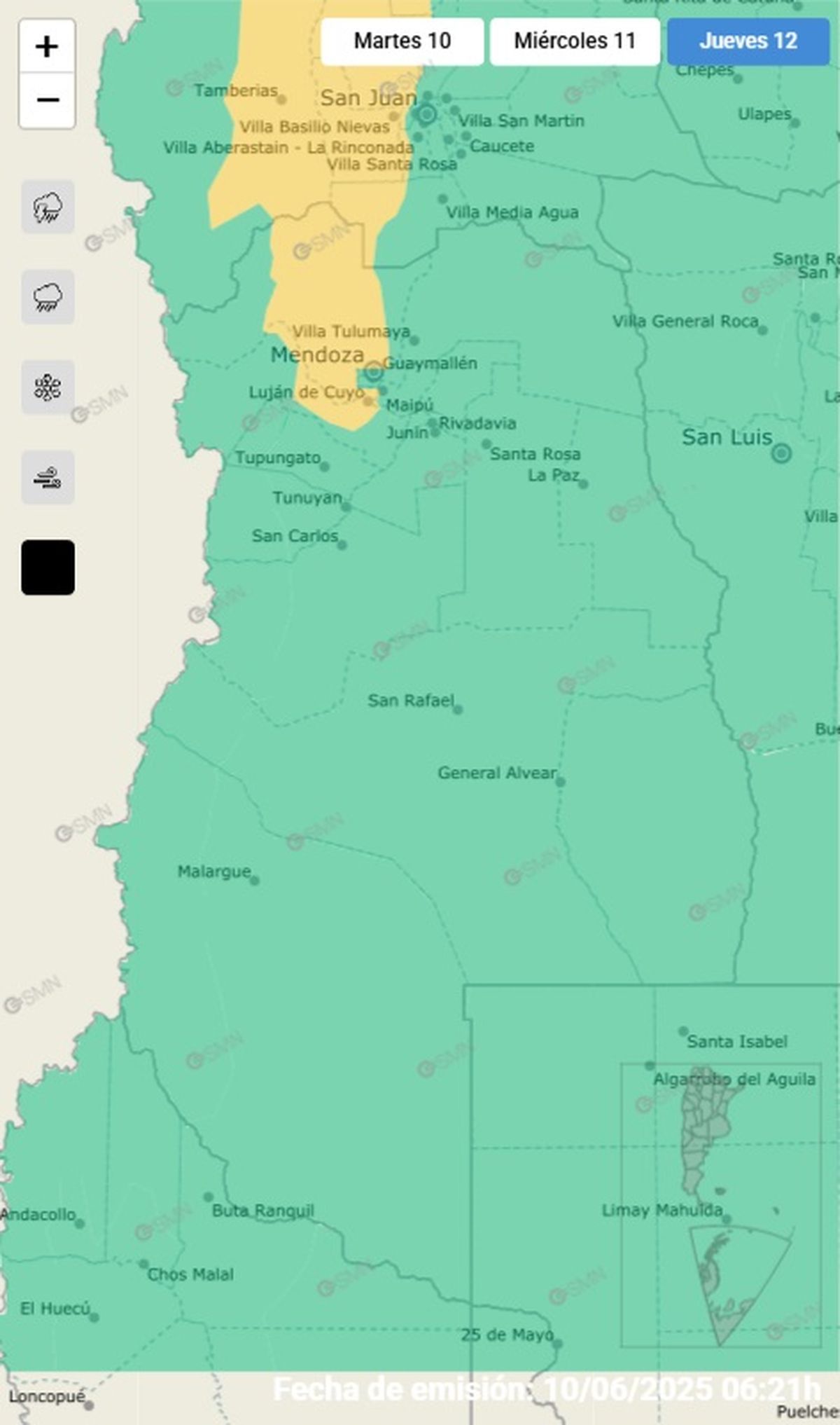 Estas son las áreas afectadas Estas son las áreas afectadas