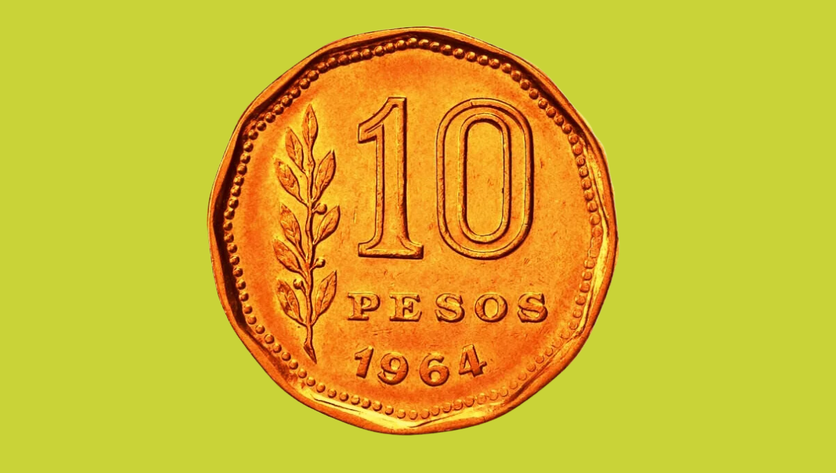 Así es la moneda de 10 pesos que vale $48.000 Así es la moneda de 10 pesos que vale $48.000