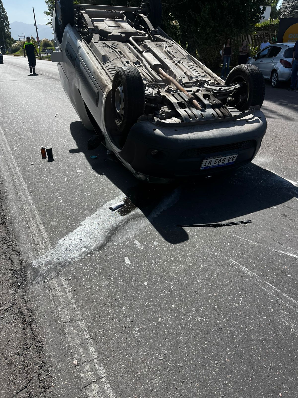 El accidente ocurri&oacute; en Ar&aacute;oz y Acceso Sur, Luj&aacute;n de Cuyo.