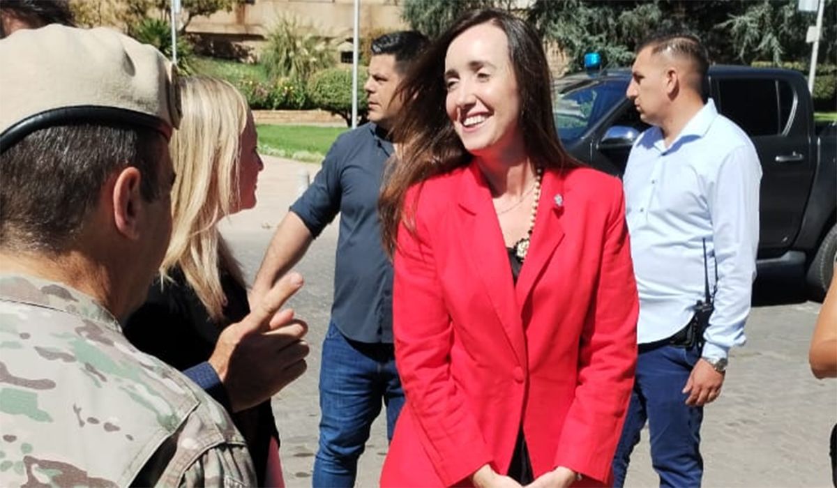 La vicepresidenta Victoria Villarruel durante otro paso por Mendoza. La vicepresidenta Victoria Villarruel durante otro paso por Mendoza.