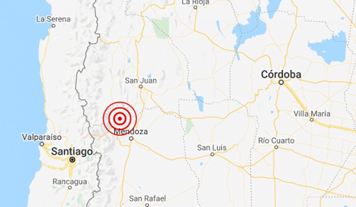Se detectó un temblor en Mendoza
