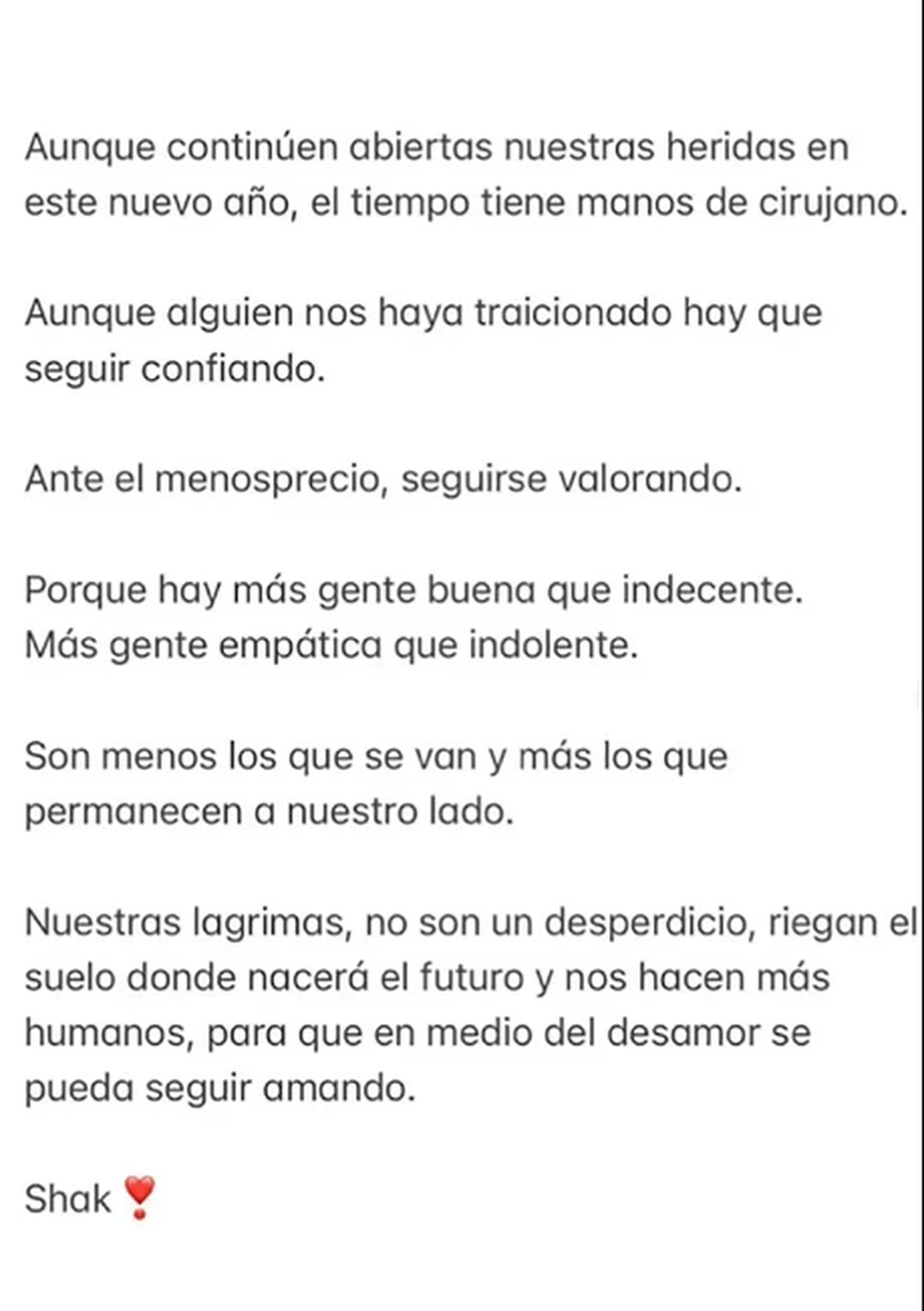 Shakira hizo un particular posteo en Instagram con una brutal indirecta a Gerard Pique