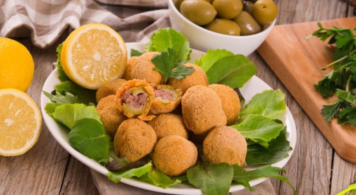 Las aceitunas empandas y con queso son exquisitas.