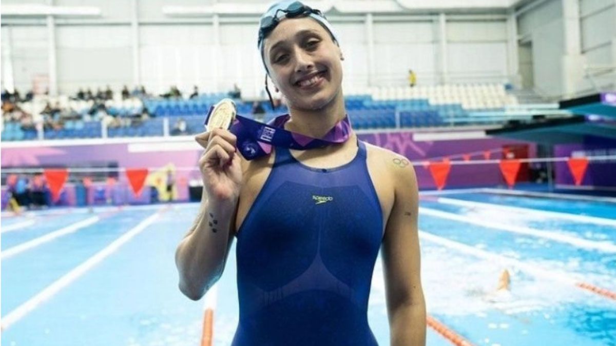 Agostina Hein es campeona mundial juvenil de natación.