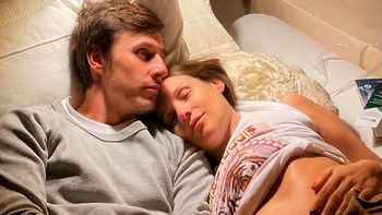 El marido de Pampita filmó el momento que su bebé da patadas