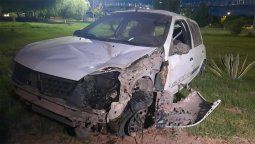 Un joven quedó muy grave luego de un accidente en Las Heras con un auto robado