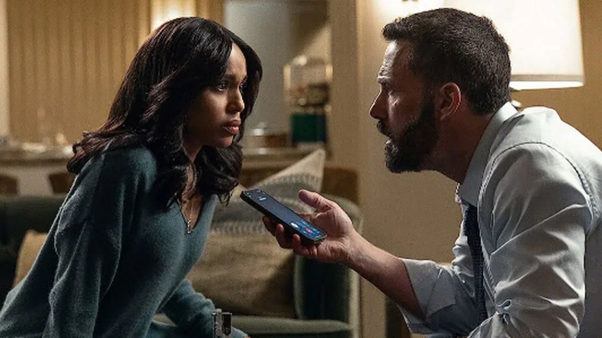 Ben Affleck y Kerry Washington en Animales.