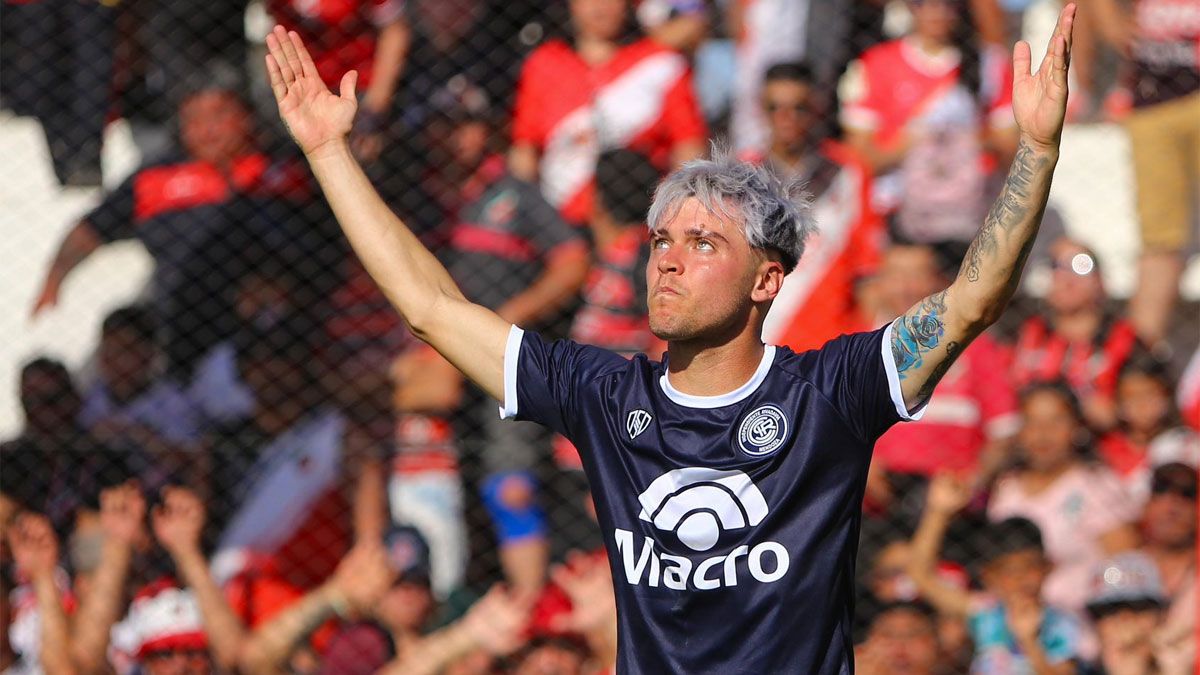 Matías Reali, el autor del gol del triunfo de Independiente Rivadavia.