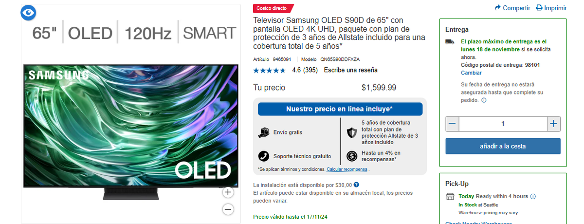 Este Smart TV de Samsung es de los mejores del mercado. Este Smart TV de Samsung es de los mejores del mercado.