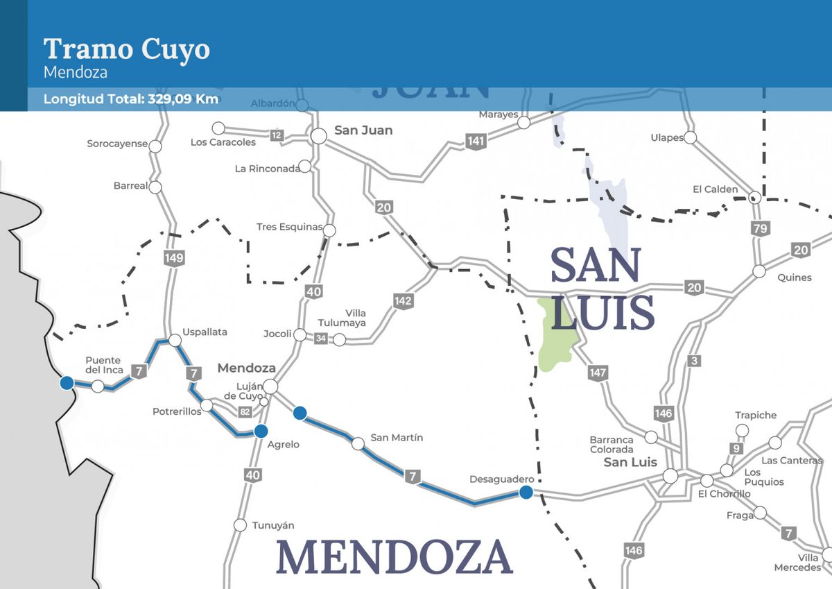 El concesionario deberá intervenir unos 330 kilómetros de la Ruta 7, en Mendoza. El concesionario deberá intervenir unos 330 kilómetros de la Ruta 7, en Mendoza.