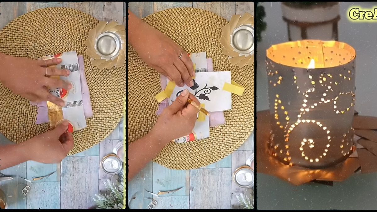 Así puedes convertir tus viejas latas en un portavelas. Así puedes convertir tus viejas latas en un portavelas.