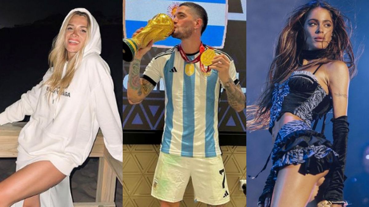 Camila Homs, Rodrigo De Paul y Tini stoessel. Un novelón mundial.