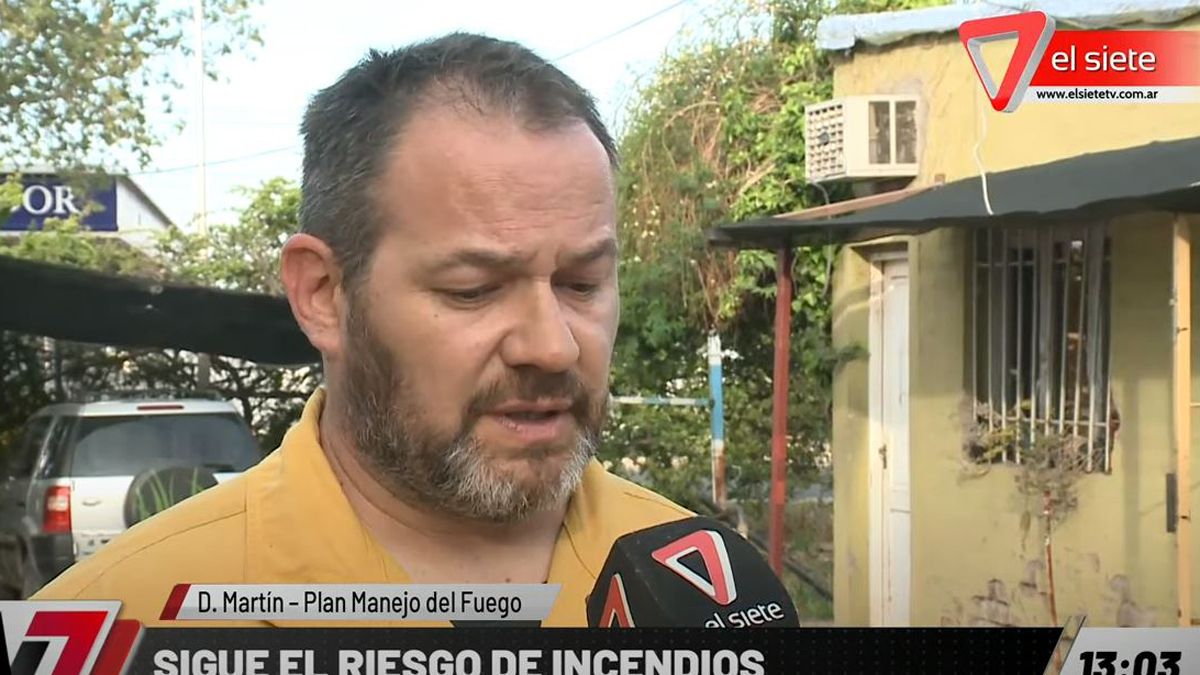 Diego Martín, del Plan Nacional de Manejo del Fuego.