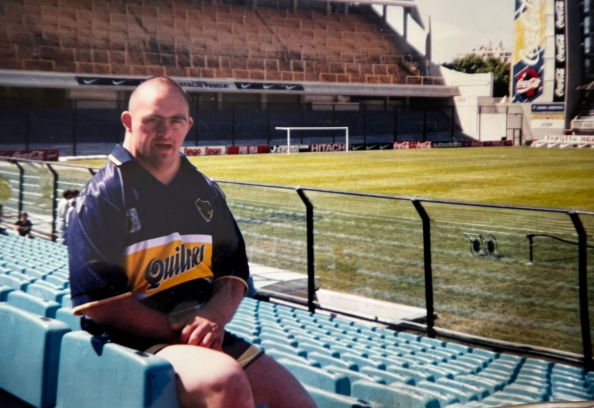 Gustavo Torito Rodríguez en la Bombonera.