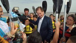 Bordet estuvo con alumnos de la escuela NINA de Villa Urquiza Bordet estuvo con alumnos de la escuela NINA de Villa Urquiza