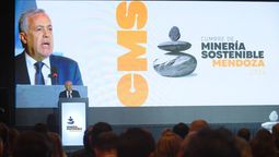 El gobernador Alfredo Cornejo, uno de los protagonistas del encuentro de minería en Mendoza.
