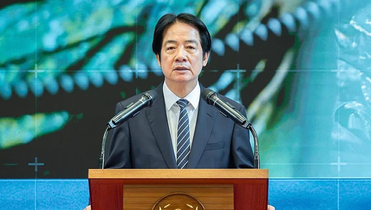El presidente de Taiwán, William Lai Ching-te, al anunciar&nbsp; el incremento del gasto militar. (EFE)