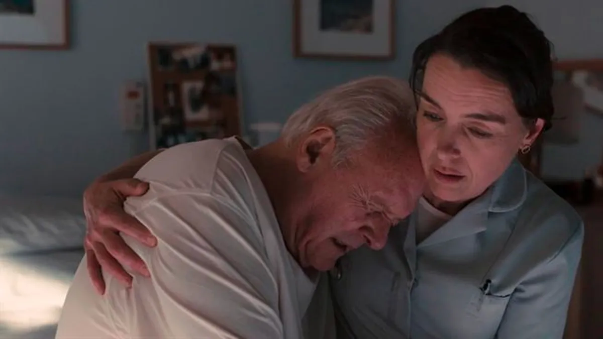Anthony Hopkins y Olivia Colman en El Padre, la película de Netflix que retrata la demencia desde el punto de vista del propio enfermo. Anthony Hopkins y Olivia Colman en El Padre, la película de Netflix que retrata la demencia desde el punto de vista del propio enfermo.