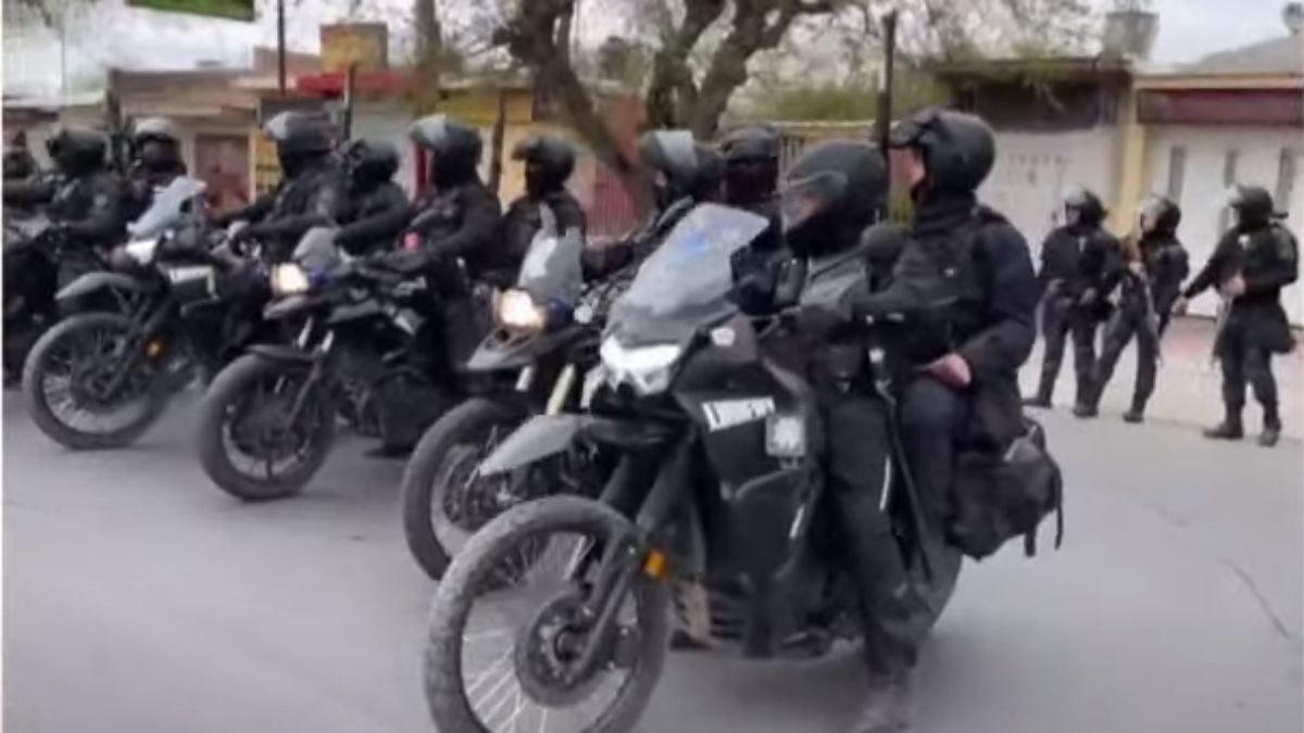 La Policía desactivó un piquete en el barrio Santa Teresita de Las Heras.