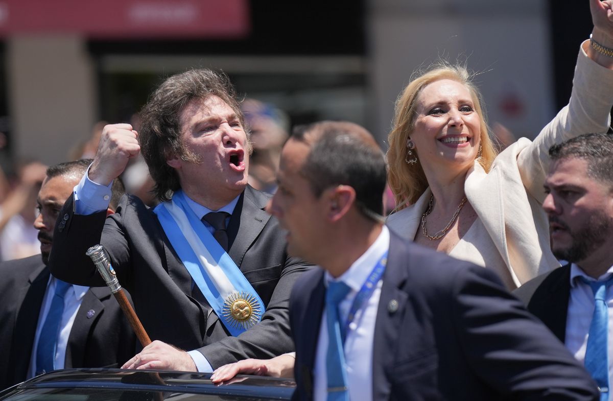 Javier y Karina Milei