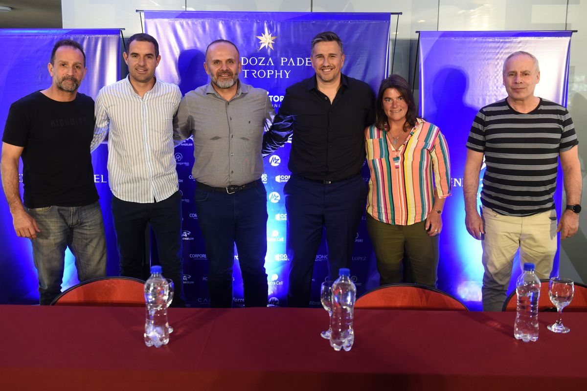 Organizadores e invitados al lanzamiento del Mendoza Padel Trophy (Prensa MPT).