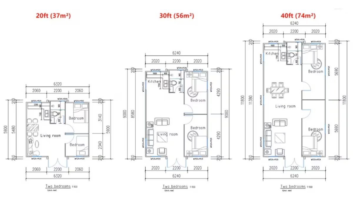 Los planos de los diferentes modelos de casa prefabricada china. Los planos de los diferentes modelos de casa prefabricada china.