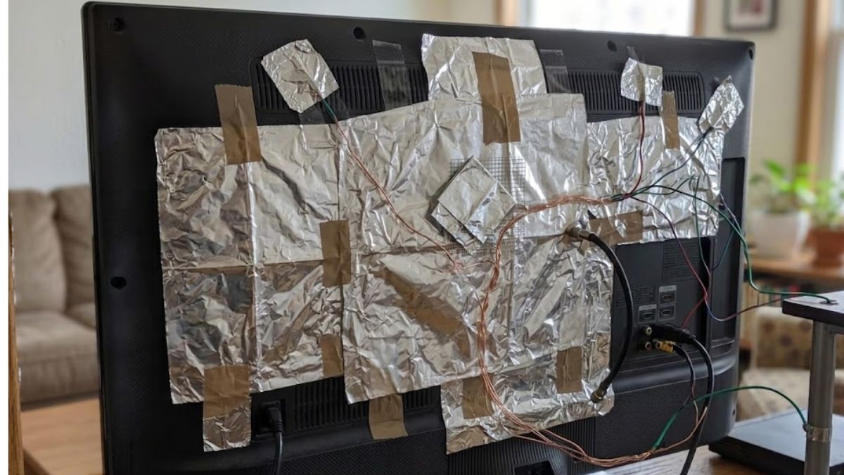 El papel aluminio puede ser colocado para darle beneficios a tu TV.