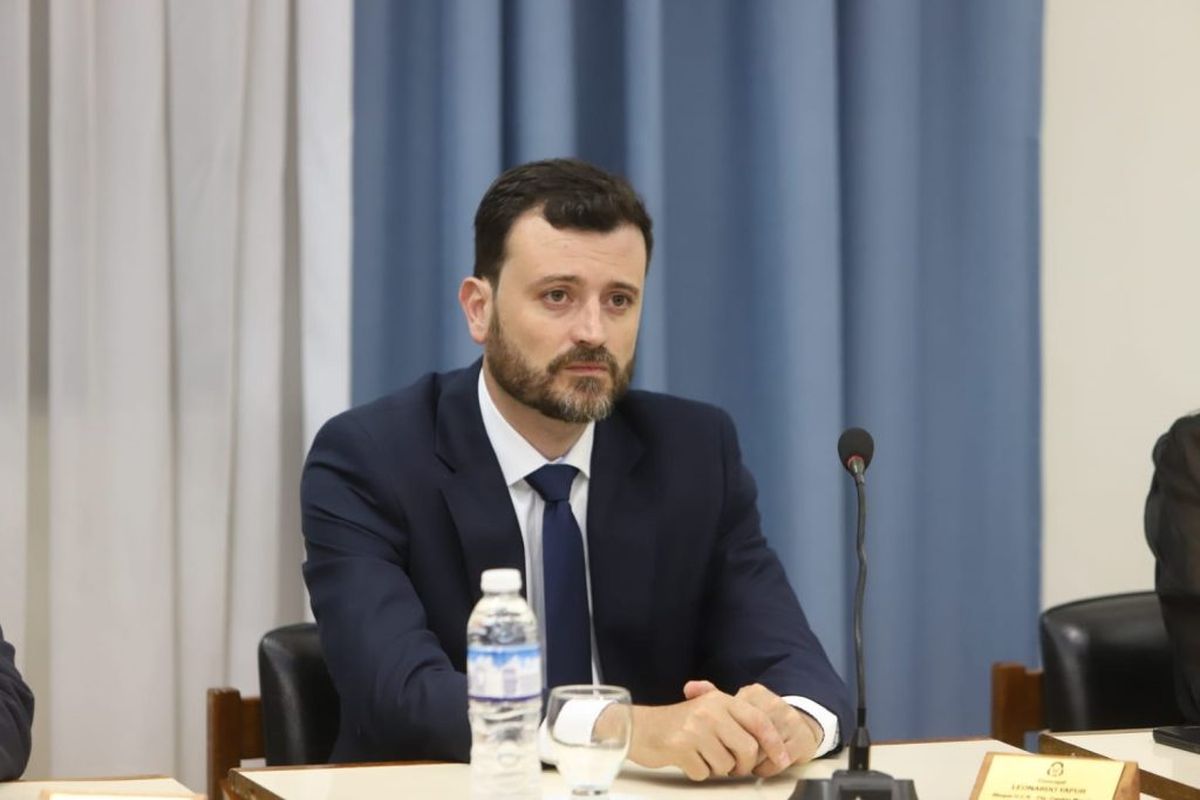El concejal Leonardo Yapur. 