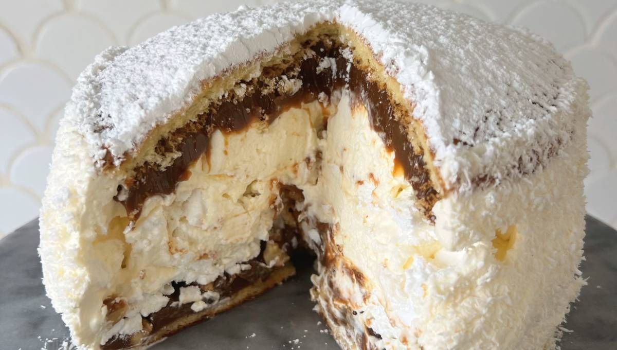 Recetas: postre Balcarce con dulce de leche y merengue. Foto: gentileza caminosysabores.