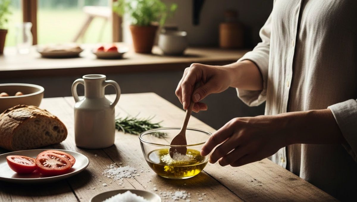 Mezclar aceite de oliva y sal: por qué recomiendan hacerlo y para qué sirve