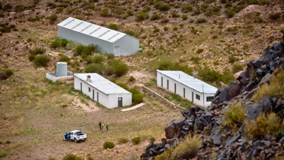 Las instalaciones actuales de la minera San Jorge en Uspallata.