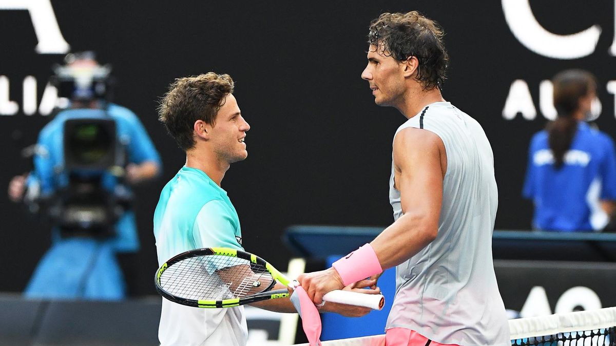 Diego Schwartzman y Rafa Nadal.