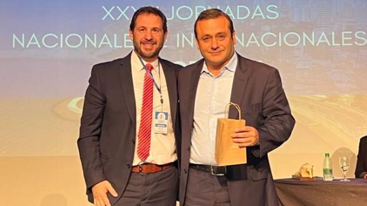 El subsecretario de Justicia, Marcelo D’Agostino﻿ (izquierda) en Misiones.