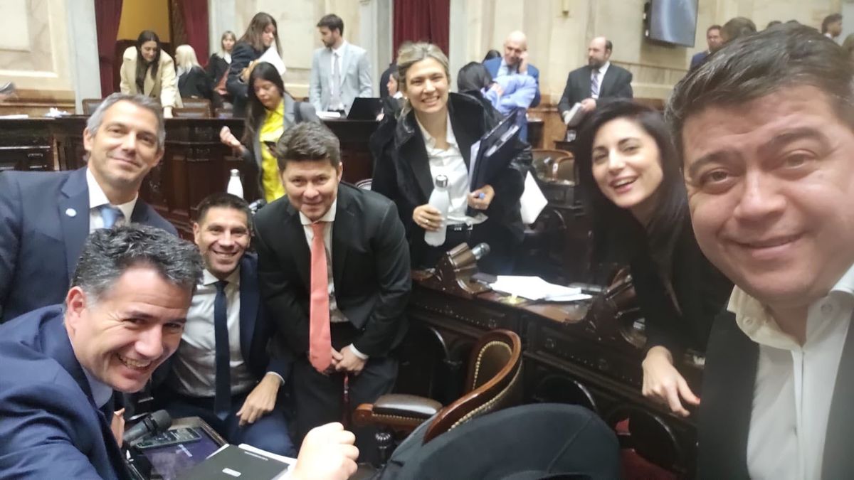El mendocino Facundo Correa Llano junto a sus compañeros de bloque de La Libertad Avanza. El mendocino Facundo Correa Llano junto a sus compañeros de bloque de La Libertad Avanza.