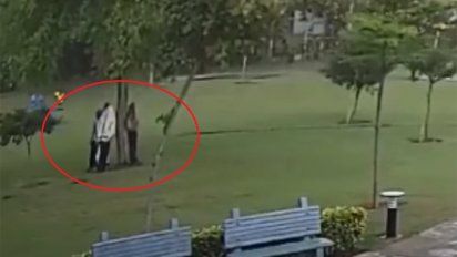 Se refugiaron de la lluvia bajo un árbol y ocurrió lo impensado.