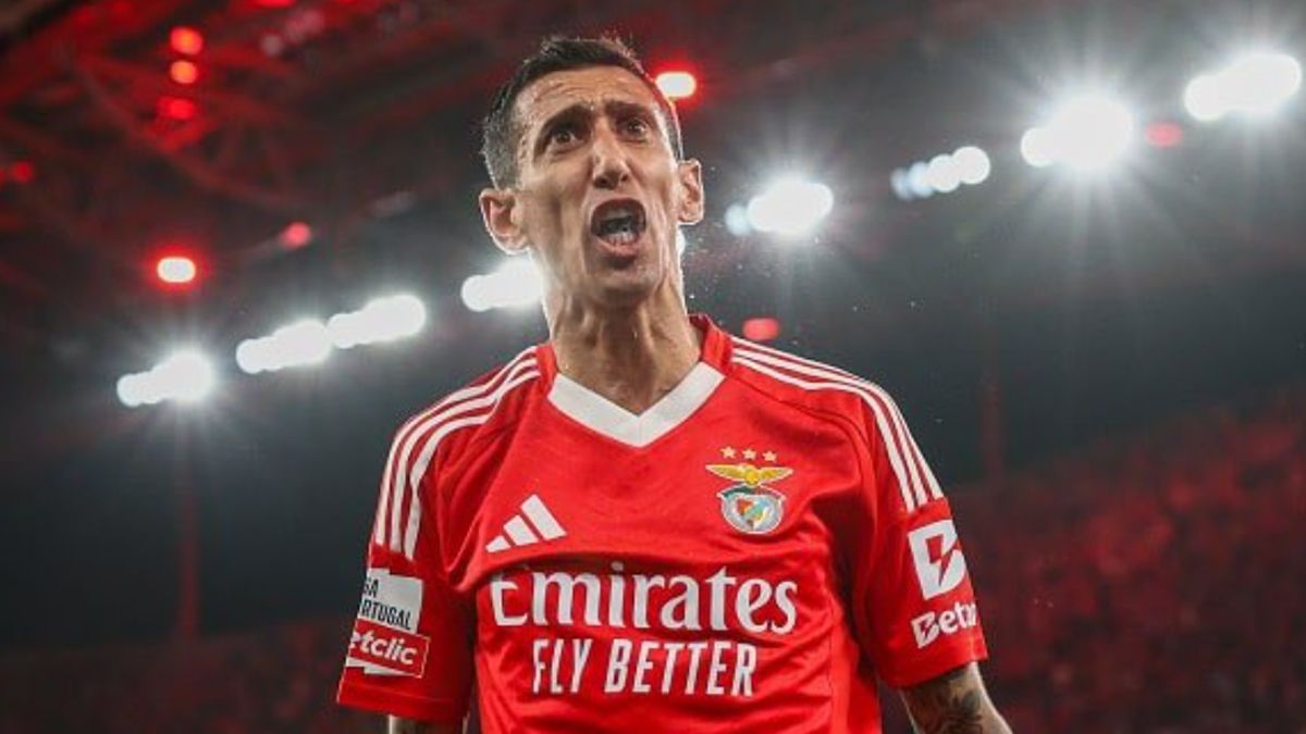 Ángel Di María marcó dos goles en la victoria del Benfica. Ángel Di María marcó dos goles en la victoria del Benfica.