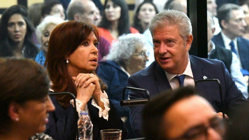 Cristina Kirchner durante el juicio de la Causa Vialidad.