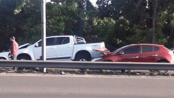 Caos en el Acceso Este por un choque en cadena