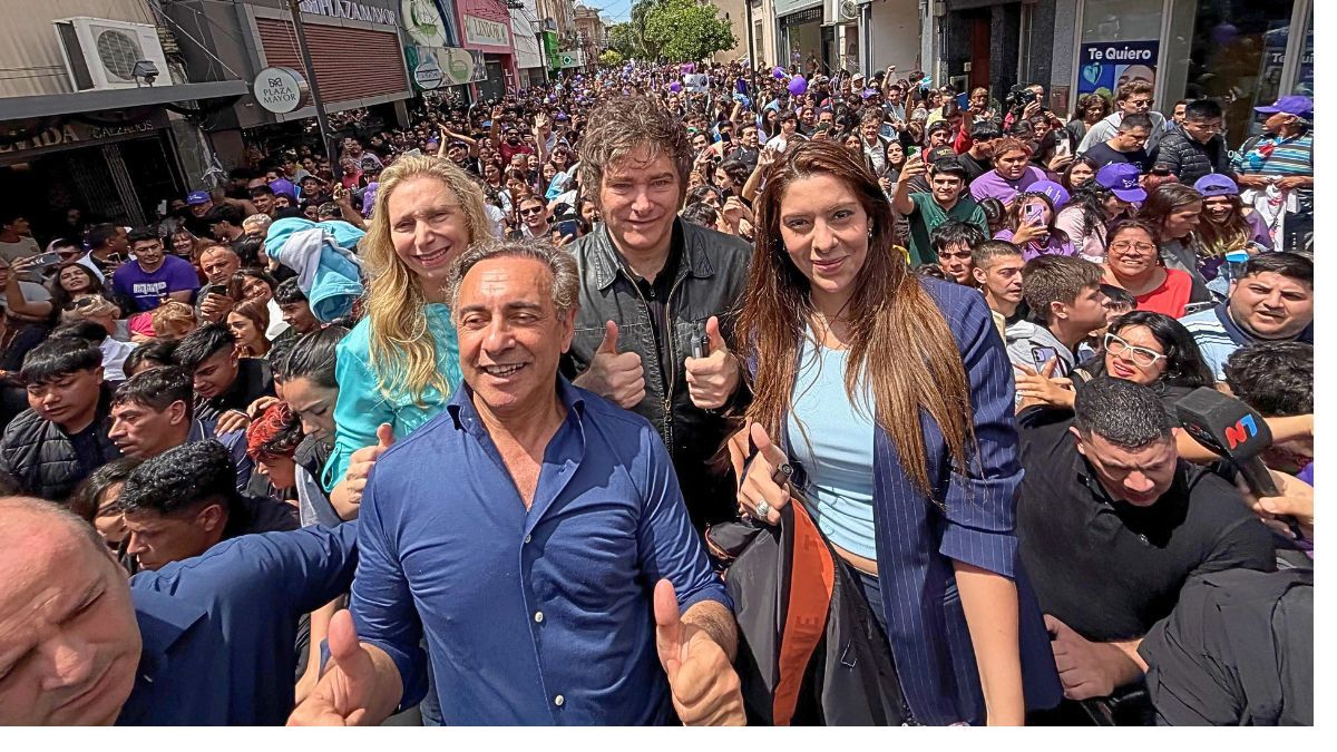 Milei pasó por Santiago del Estero para respaldar a los candidatos locales de La Libertad Avanza
