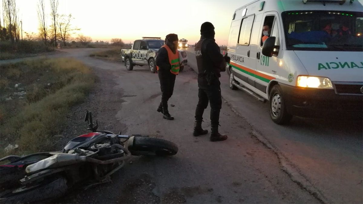 Una ambulancia del Servicio de Emergencias Coordinado traslad&oacute; al herido al Hospital Central.