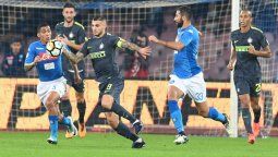El Inter de Mauro Icardi le cortó la racha triunfal al Napoli