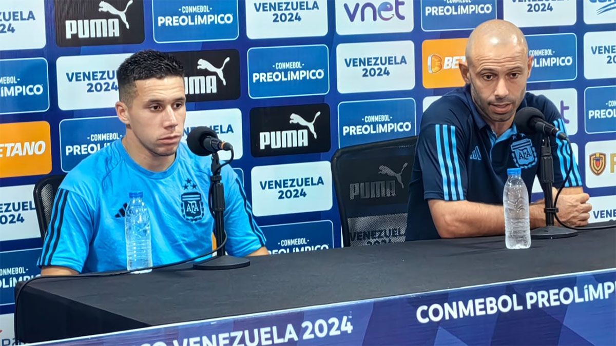 Francisco González y Javier Mascherano. Francisco González y Javier Mascherano.