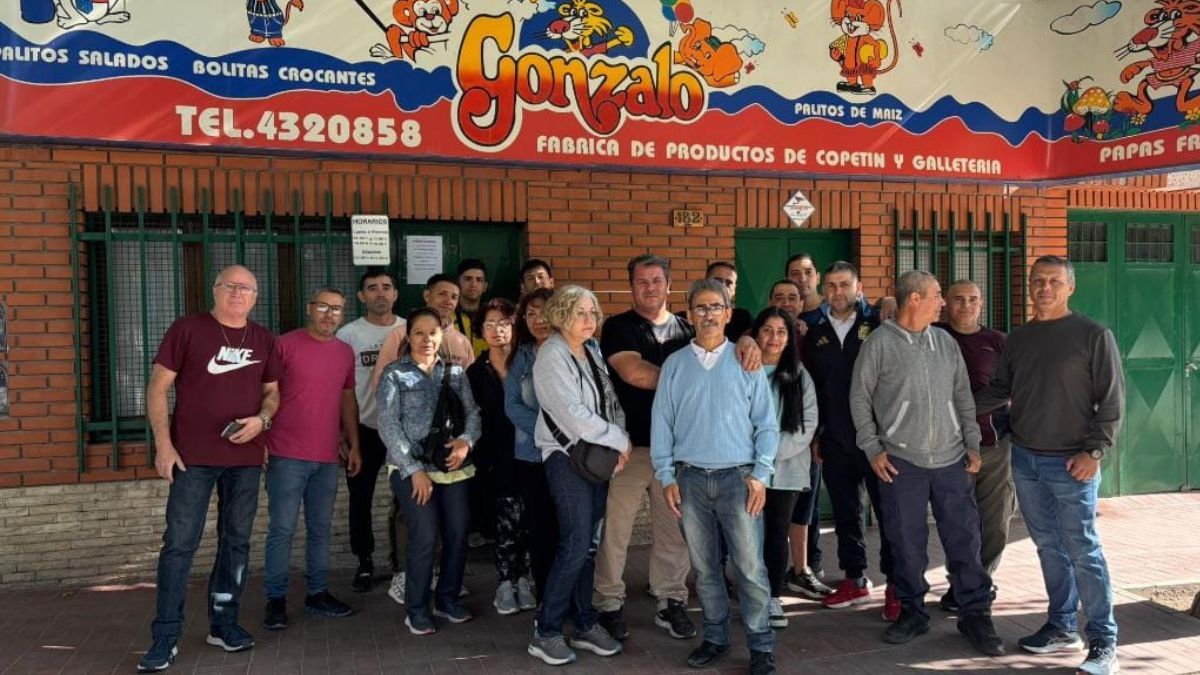 Ex trabajadores de la fábrica Gonzalo. Ex trabajadores de la fábrica Gonzalo.