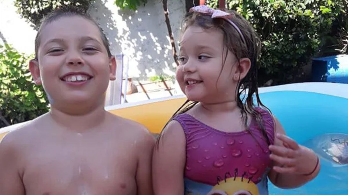 Los hermanitos Kruk tenían 7 y 3 años.