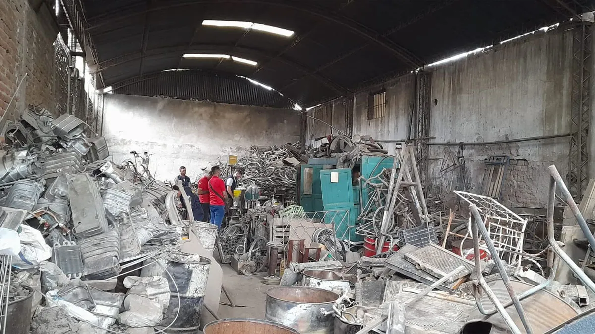 Uno de los allanamientos hechos por Seguridad, en Las Heras. Uno de los allanamientos hechos por Seguridad, en Las Heras.