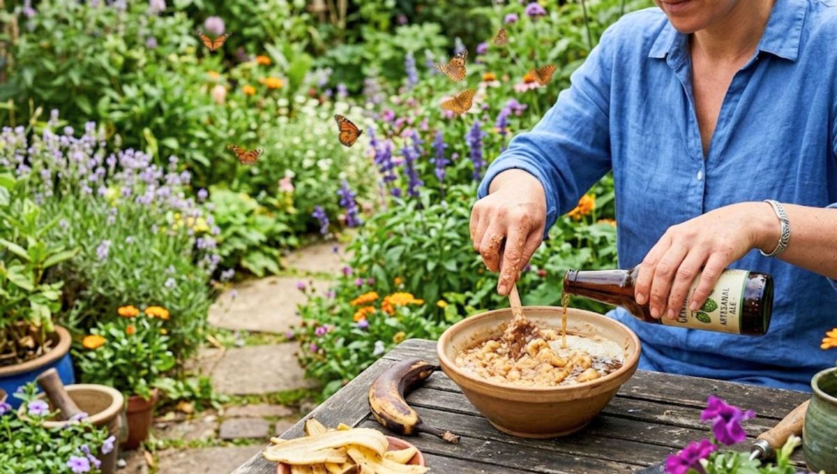 Mezclar banana con cerveza en el jardín: por qué recomiendan hacerlo y para qué sirve