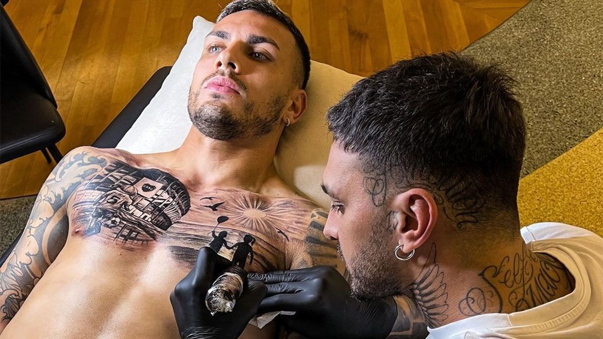 Leandro Paredes se hizo un tatuaje impresionante de Boca.