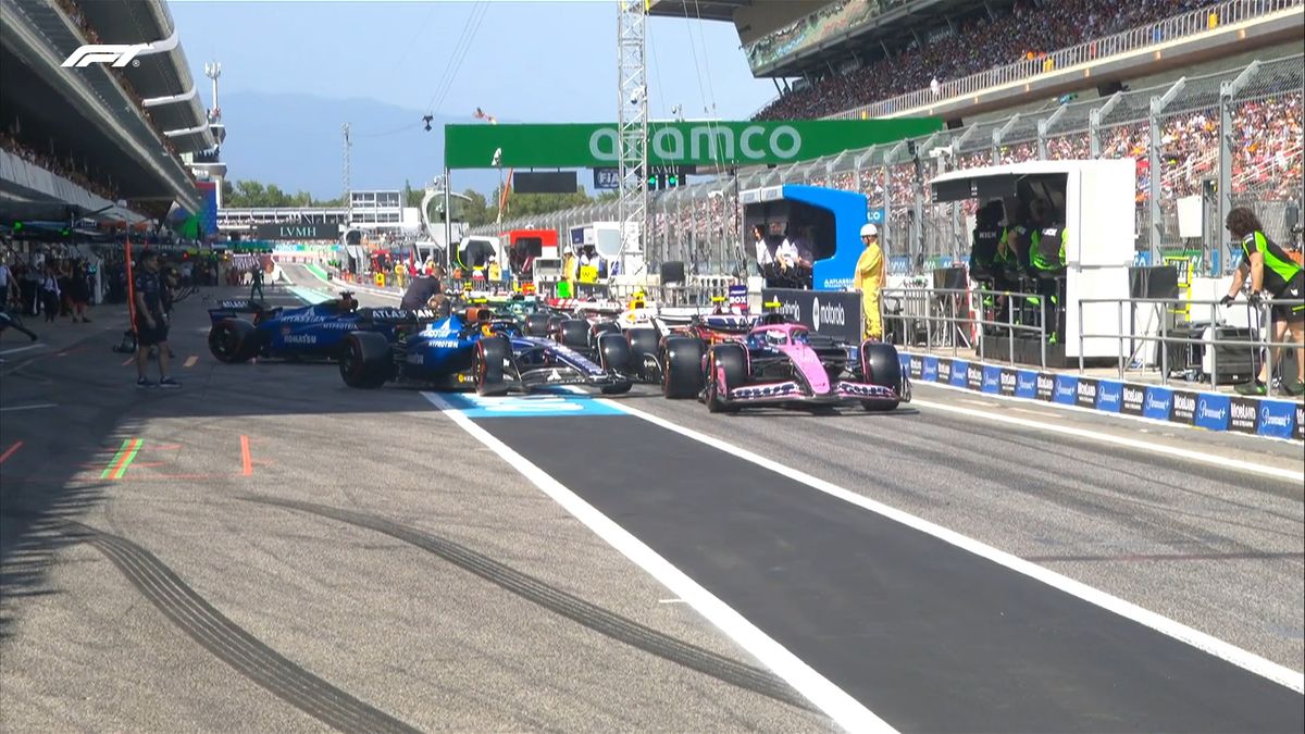 El auto Colapinto no funcionó a la salida de boxes y quedó afuera de la Q1 en España.