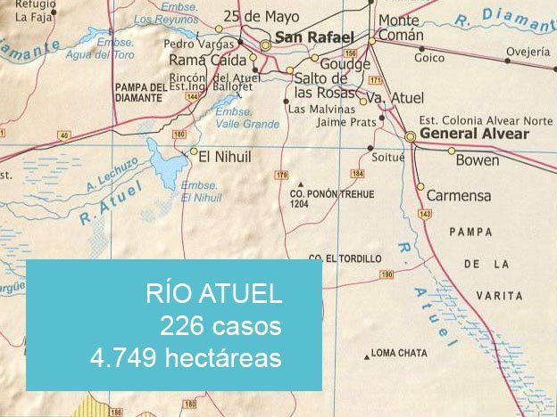 La cuenca del río Atuel tiene la mayor cantidad de tierras a expropiar